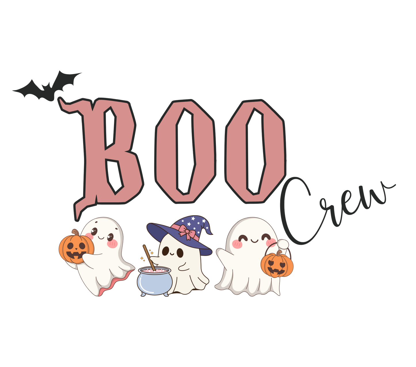 Cute BOO Crew PNG - DIGITAL Download