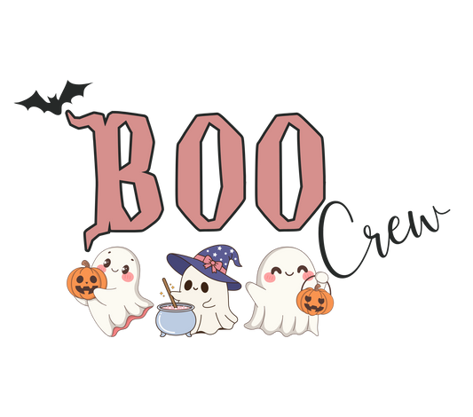 Cute BOO Crew PNG - DIGITAL Download