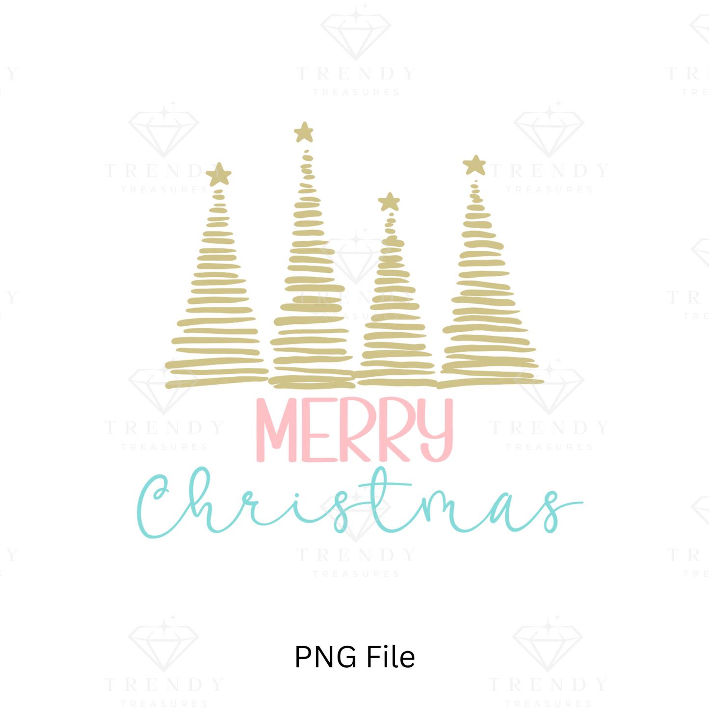 Merry Christmas PNG - Digital Download